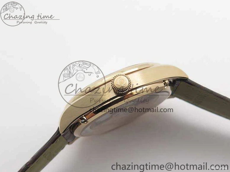 0414 Snug Seamaster Edizione Venezia RG Best Edition Blue Dial On Leather Strap A 8126